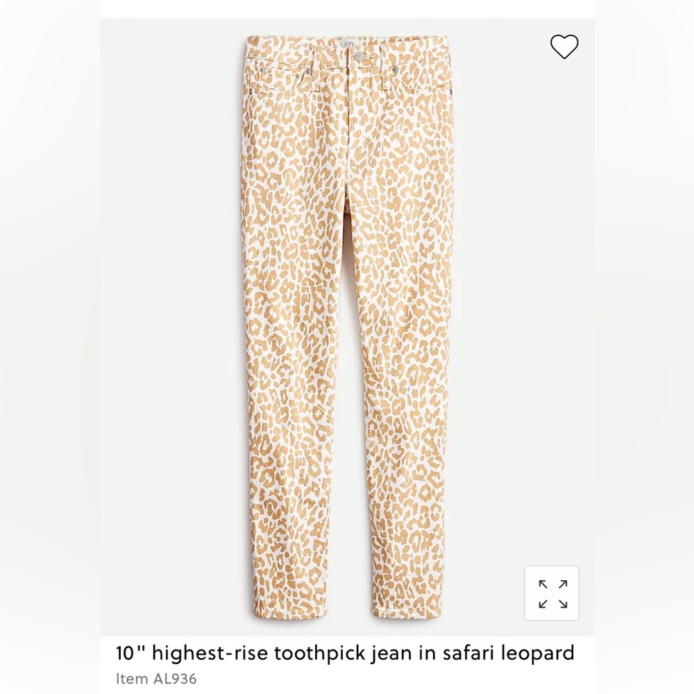 J. Crew 10” High-rise toothpick skinny fit jeans